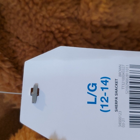 Time n True Brown Sherpa Shacket NWT size L - Picture 3 of 4